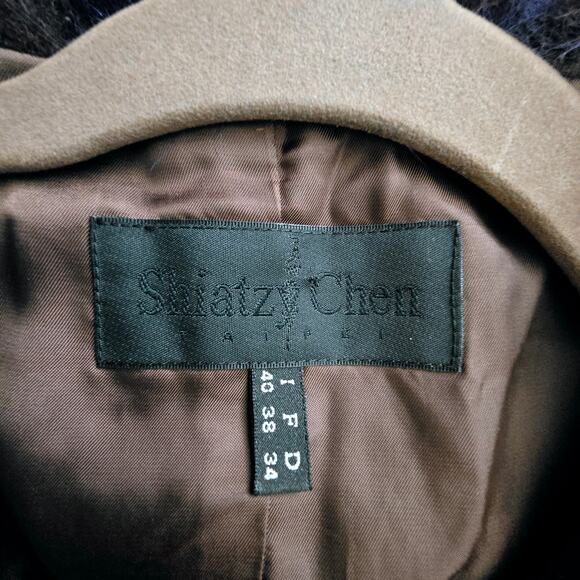 Shiatzy Chen Wool Blend Brown Jacket Size F 36 (US size 6)– Minimalist, Designer - Picture 3 of 14